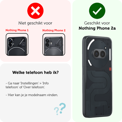 Forterra Nothing Phone 2a Screenprotector Gehard Glas - Anti-kras