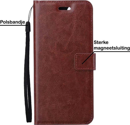 Forterra Samsung A52 5G Hoesje Bookcase Cover met Kaarthouder - Bruin