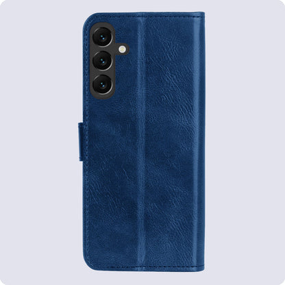 Forterra Samsung A55 Hoesje Bookcase Cover met Kaarthouder - Donkerblauw