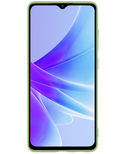 Forterra OPPO A57 Hoesje Siliconen Backcover Lichtgewicht - Groen