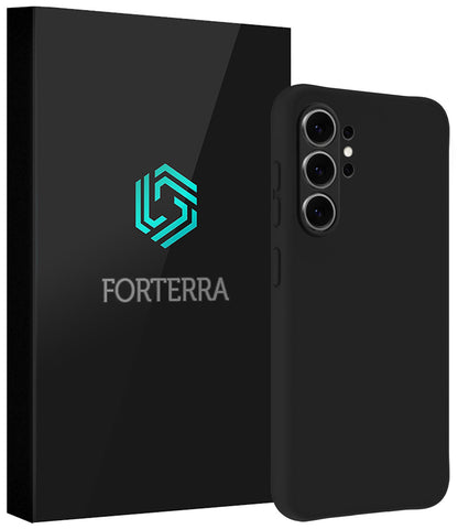 Forterra Samsung S26 Ultra Hoesje Siliconen Backcover Lichtgewicht - Zwart