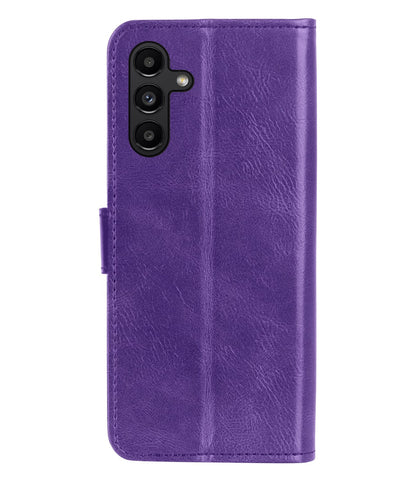 Forterra Samsung A13 5G Hoesje Bookcase Cover met Kaarthouder - Paars