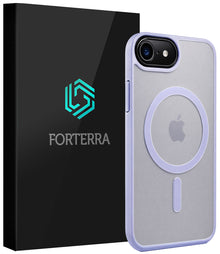 Forterra iPhone 17e Hoesje Geschikt voor Magsafe Backcover Shockproof - Lila