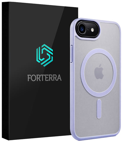 Forterra iPhone 17e Hoesje Geschikt voor Magsafe Backcover Shockproof - Lila