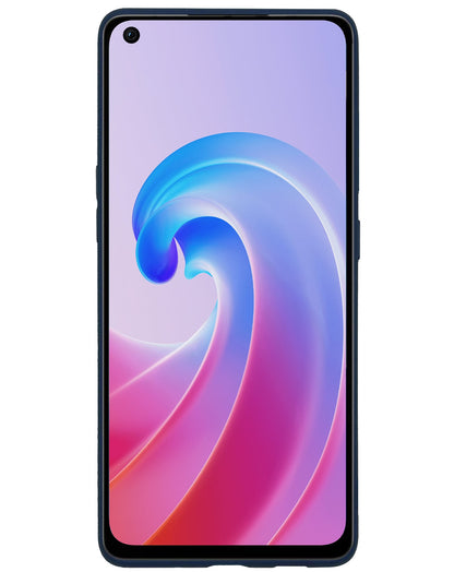 Forterra OPPO A96 Hoesje Siliconen Backcover Lichtgewicht - Donkerblauw