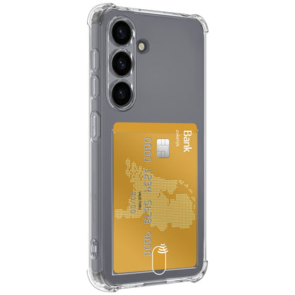 Forterra Samsung S26 Plus Hoesje Kaarthouder Backcover Shockproof - Transparant