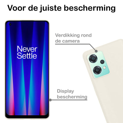 Forterra OnePlus Nord CE 2 Lite Hoesje Siliconen Backcover Lichtgewicht - Wit