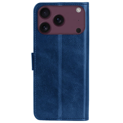 Forterra iPhone 18 Pro Max Hoesje Bookcase Cover met Kaarthouder - Donkerblauw