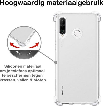 Forterra Huawei P30 Lite Hoesje Shockproof Backcover Siliconen - Transparant