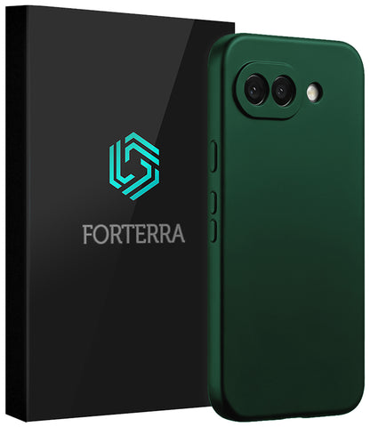 Forterra Google Pixel 10a Hoesje Siliconen Backcover Lichtgewicht - Donkergroen