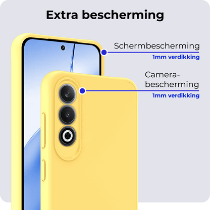 Forterra OnePlus Nord CE 4 Hoesje Siliconen Backcover Lichtgewicht - Geel