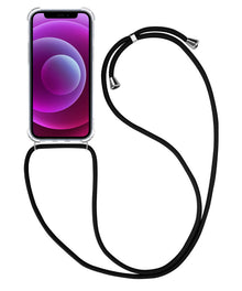 Forterra iPhone 13 Mini Hoesje met Koord Backcover Shockproof - Transparant