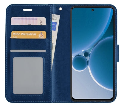 Forterra OnePlus Nord 3 Hoesje Bookcase Cover met Kaarthouder - Donkerblauw