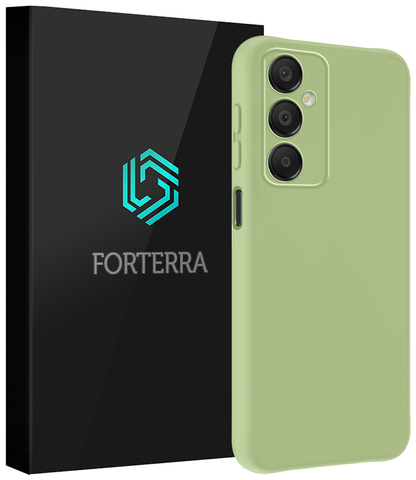 Forterra Samsung A16 Hoesje Siliconen Backcover Lichtgewicht - Groen