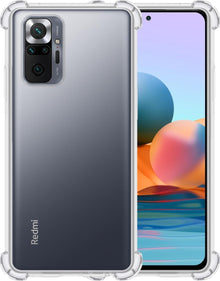 Forterra Xiaomi Redmi Note 10 Pro Hoesje Shockproof Backcover Siliconen - Transparant