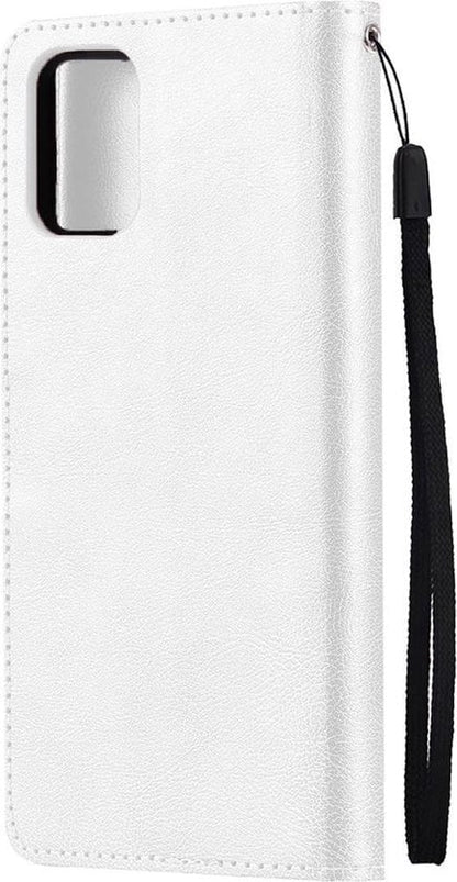 Forterra Samsung A51 Hoesje Bookcase Cover met Kaarthouder - Wit