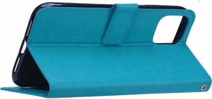 Forterra iPhone 11 Pro Hoesje Bookcase Cover met Kaarthouder - Turquoise