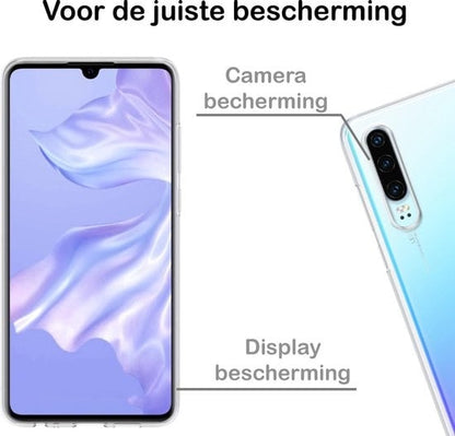 Forterra Huawei P30 Hoesje Siliconen Backcover Lichtgewicht - Transparant