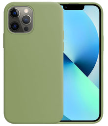 Forterra iPhone 14 Pro Max Hoesje Siliconen Backcover Lichtgewicht - Groen