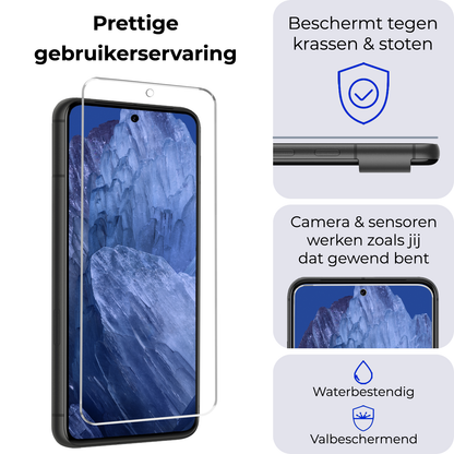 Forterra Google Pixel 8a Screenprotector Gehard Glas - Anti-kras