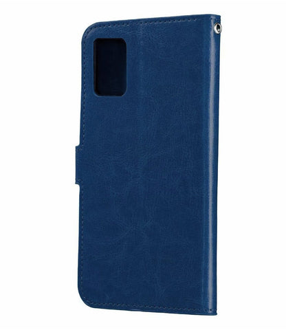 Forterra Samsung A51 Hoesje Bookcase Cover met Kaarthouder - Donkerblauw