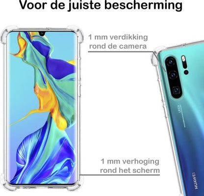 Forterra Huawei P30 Pro Hoesje Shockproof Backcover Siliconen - Transparant