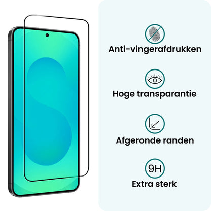 Forterra Samsung S25 FE Screenprotector Gehard Glas - Full Screen