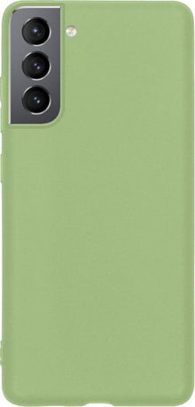 Forterra Samsung S21 Hoesje Siliconen Backcover Lichtgewicht - Groen