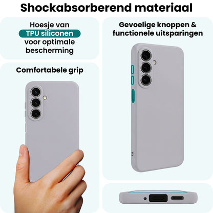 Forterra Samsung A27 Hoesje Siliconen Backcover Lichtgewicht - Lila