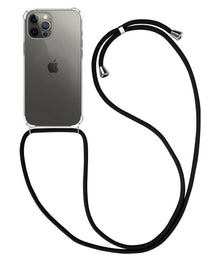Forterra iPhone 11 Pro Max Hoesje met Koord Backcover Shockproof - Transparant