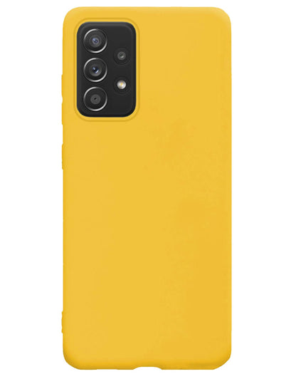 Forterra Samsung A33 Hoesje Siliconen Backcover Lichtgewicht - Geel