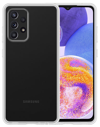 Forterra Samsung A23 Hoesje Siliconen Backcover Lichtgewicht - Transparant