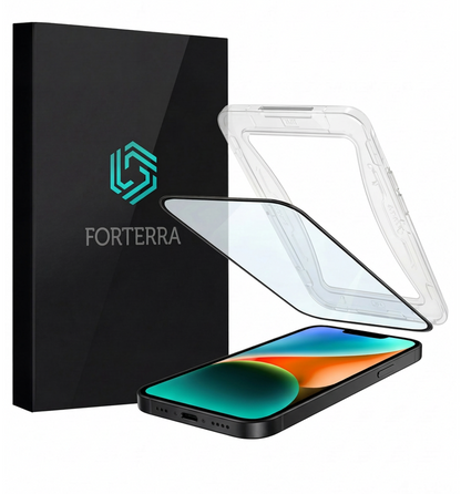 Forterra iPhone 14 Plus Screenprotector Flexibel Glas met Installatieframe