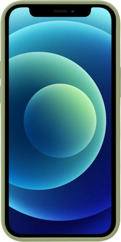 Forterra iPhone 12 Pro Hoesje Siliconen Backcover Lichtgewicht - Groen