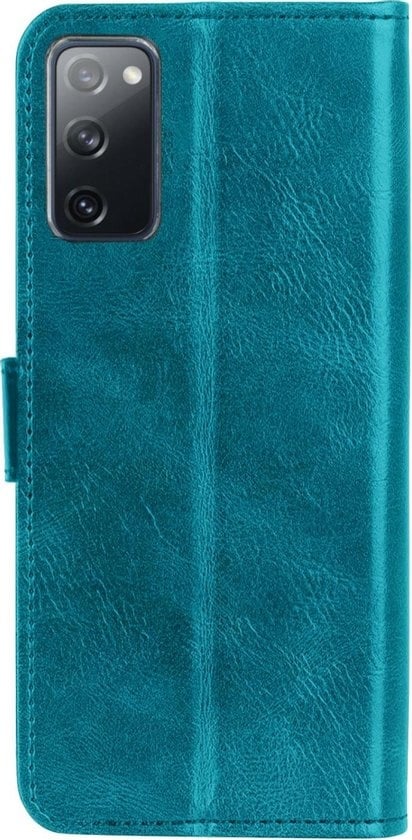 Forterra Samsung S20 FE Hoesje Bookcase Cover met Kaarthouder - Turquoise