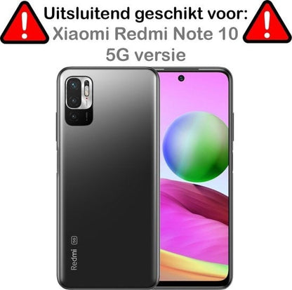 Forterra Xiaomi Redmi Note 10 5G Hoesje Siliconen Backcover Lichtgewicht - Transparant