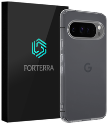 Forterra Google Pixel 9 Pro Hoesje Siliconen Backcover Lichtgewicht - Transparant