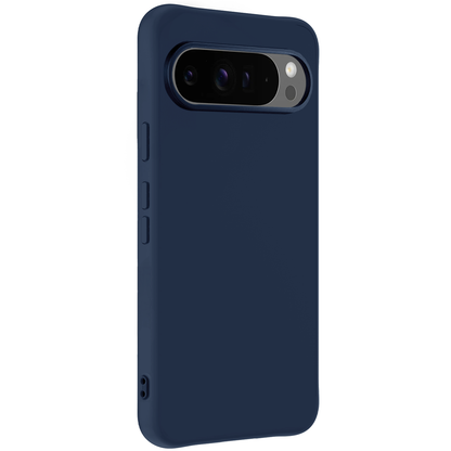 Forterra Google Pixel 10 Pro XL Hoesje Siliconen Backcover Lichtgewicht - Donkerblauw