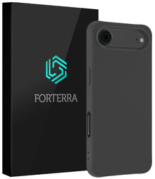 Forterra iPhone Air Hoesje Siliconen Backcover Lichtgewicht - Zwart