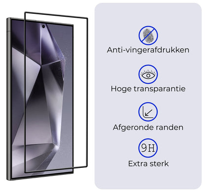 Forterra Samsung S24 Ultra Screenprotector Gehard Glas - Full Screen