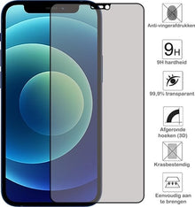 Forterra iPhone 12 Screenprotector Gehard Glas - Privacy