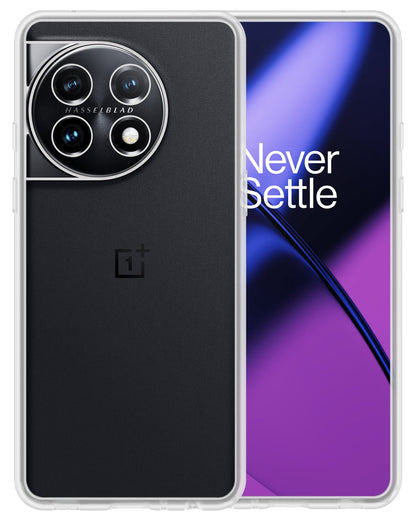 Forterra OnePlus 11 Hoesje Siliconen Backcover Lichtgewicht - Transparant