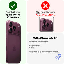 Forterra iPhone 18 Pro Max Hoesje Siliconen Backcover Lichtgewicht - Rood