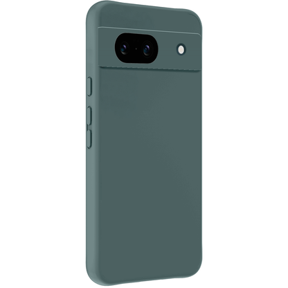 Forterra Google Pixel 8a Hoesje Siliconen Backcover Lichtgewicht - Donkergroen