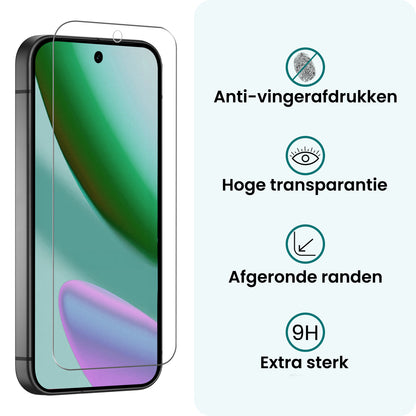 Forterra Google Pixel 11 Screenprotector Gehard Glas - Anti-kras