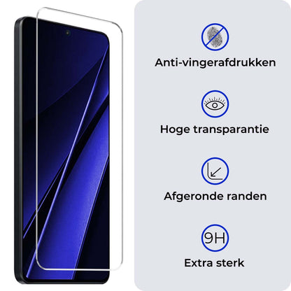 Forterra Xiaomi Poco X6 Screenprotector Gehard Glas - Anti-kras