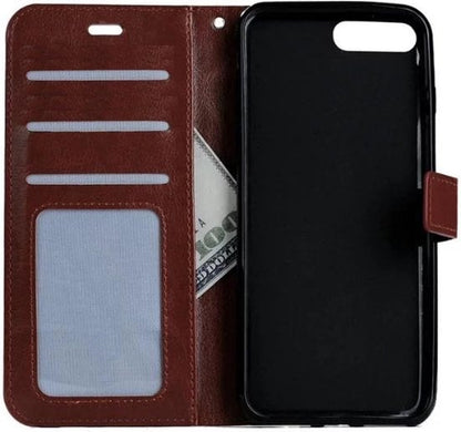 Forterra iPhone 8 Hoesje Bookcase Cover met Kaarthouder - Bruin