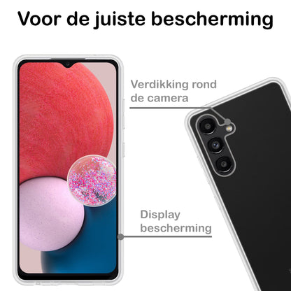 Forterra Samsung A13 5G Hoesje Siliconen Backcover Lichtgewicht - Transparant
