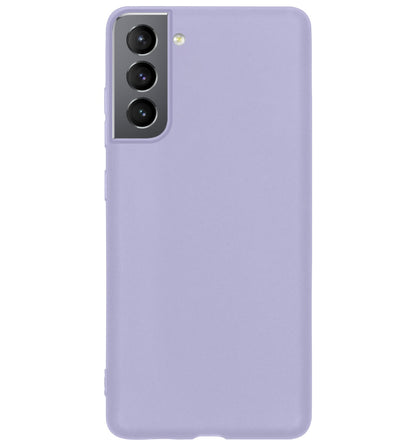 Forterra Samsung S22 Hoesje Siliconen Backcover Lichtgewicht - Lila