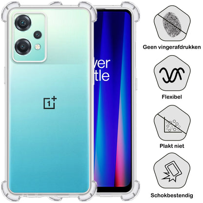 Forterra OnePlus Nord CE 2 Lite Hoesje Shockproof Backcover Siliconen - Transparant